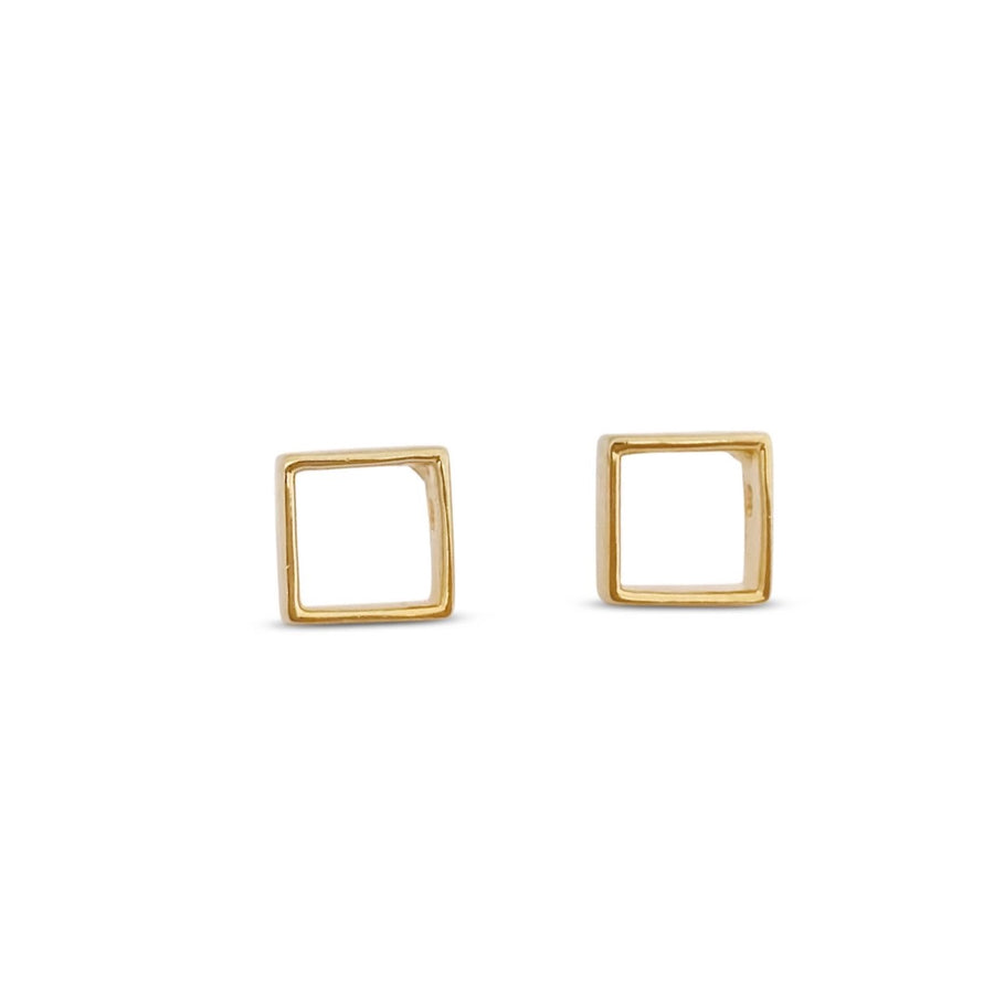 Square Earrings - Vermeil