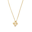Load image into Gallery viewer, Double Pyramid Necklace - Vermeil