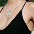 Load image into Gallery viewer, Monstera Pendant Large with Clasp