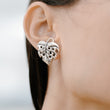 Load image into Gallery viewer, Monstera Earrings Small