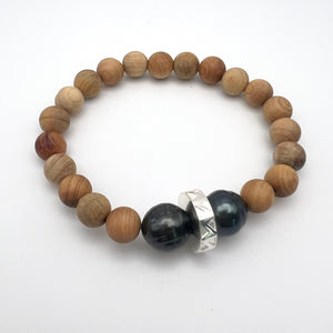 Beaded Bracelet - Tahitian Pearl Niho Mano