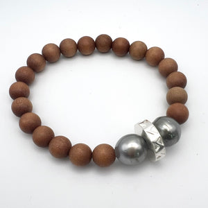 Beaded Bracelet - Tahitian Pearl Niho Mano