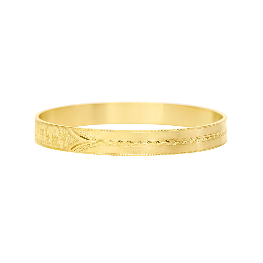 Ihe Kaka'i 14k Gold Hawaiian Heirloom Bracelet