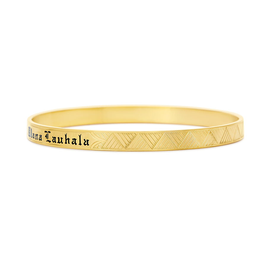 Ka Ulana Lauhala 14k gold Hawaiian Heirloom Bracelet