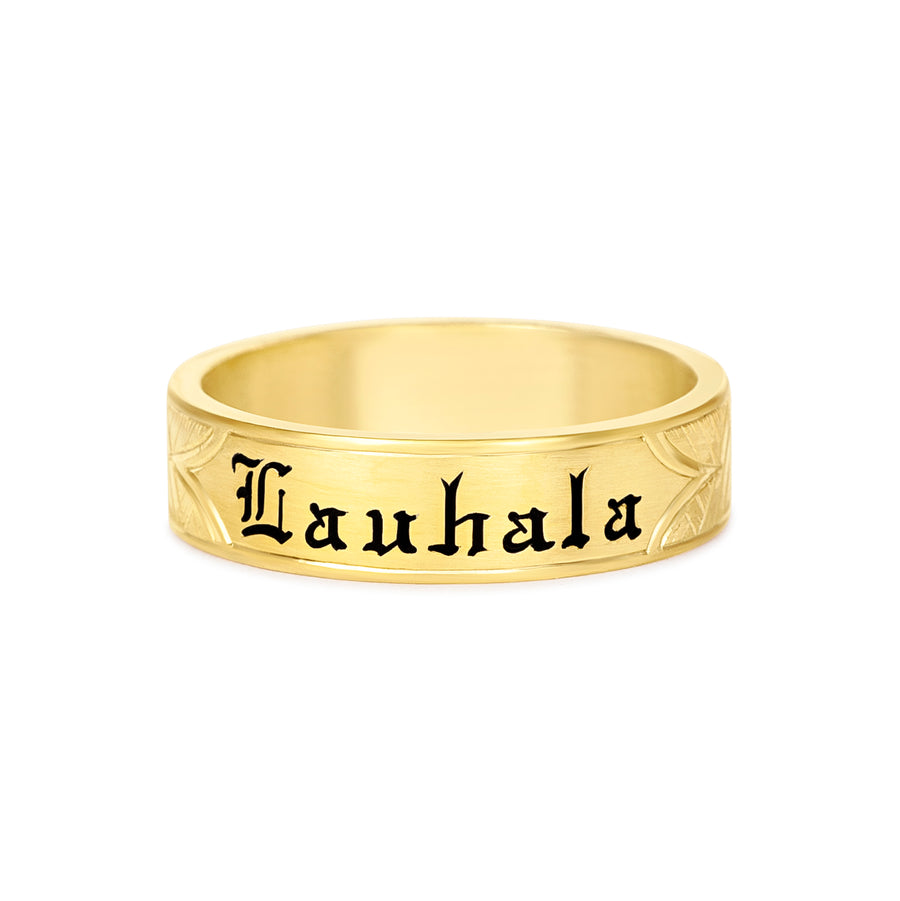 Ka Ulana Lauhala 14k gold Hawaiian Heirloom Ring