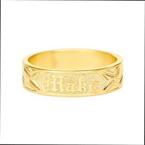 Maka 'Upena 14k gold Hawaiian Heirloom Ring