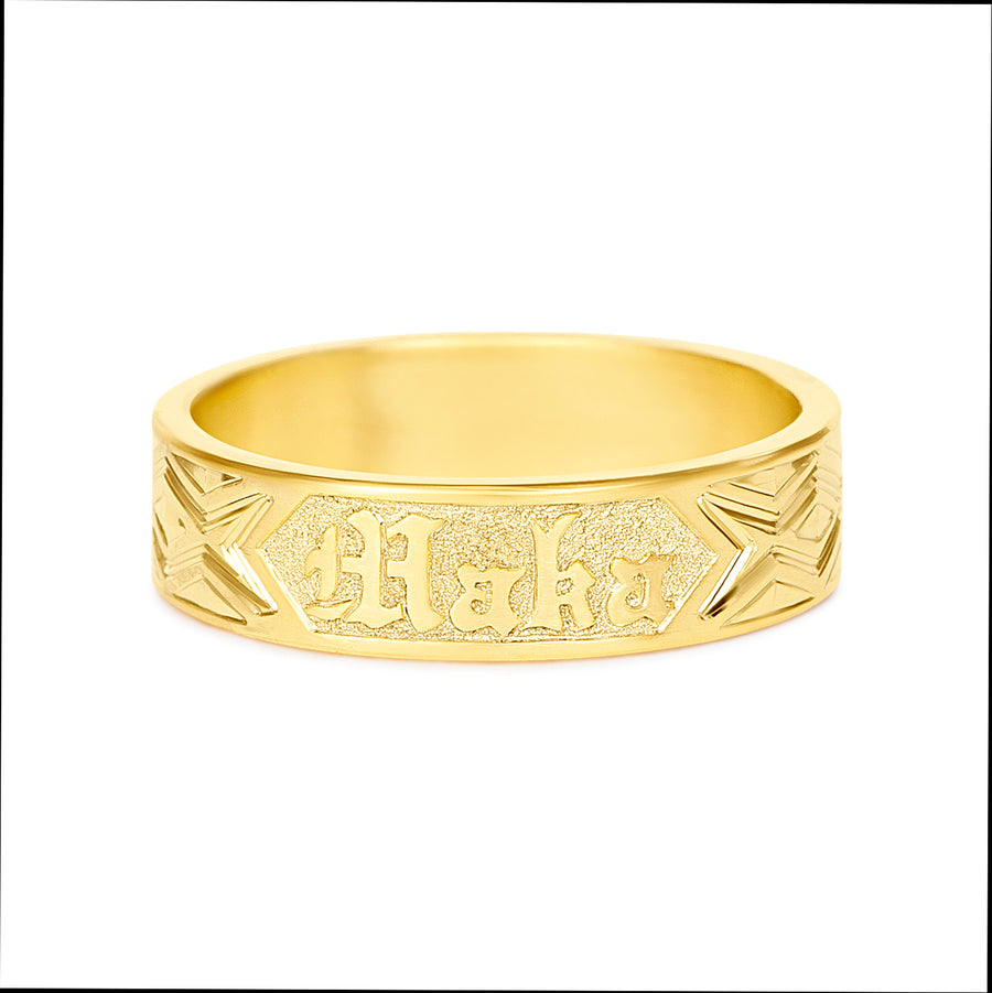 Maka 'Upena 14k gold Hawaiian Heirloom Ring