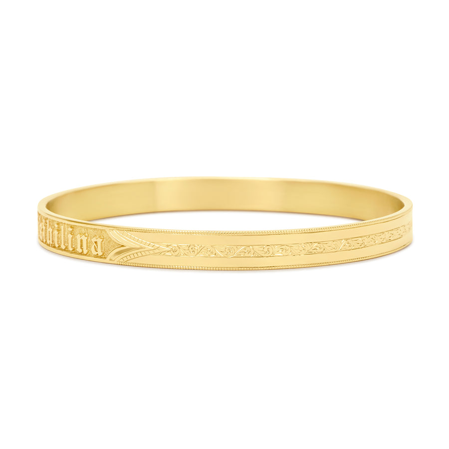 Hāpu'u 14k Gold Hawaiian Heirloom Bracelet