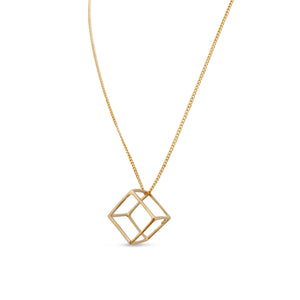Cube Necklace - Vermeil
