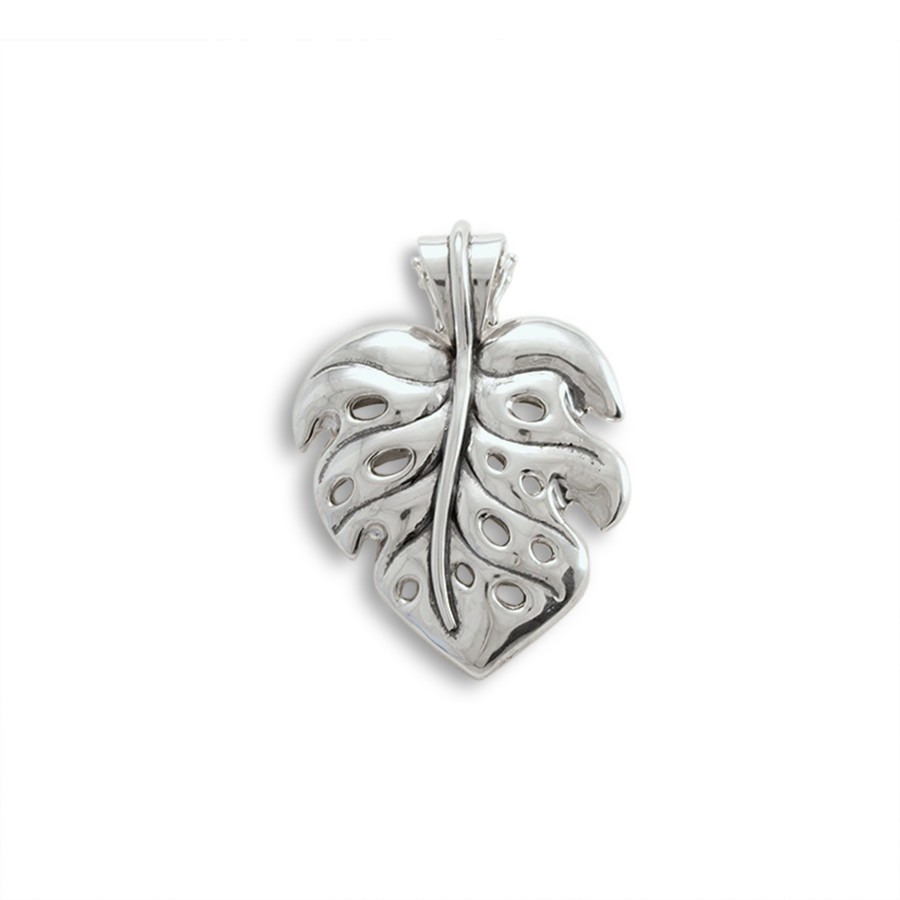 Monstera Pendant Large with Clasp